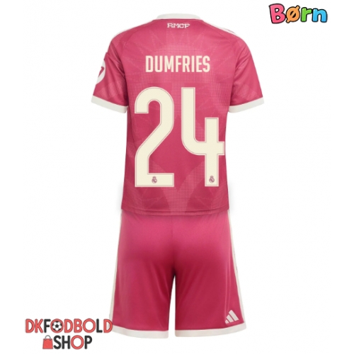 Real Madrid Denzel Dumfries #24 Tredje trøje Børn 2026-27 Kort ærmer (+ korte bukser)